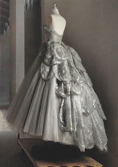 christian dior haute couture silk taffeta and tulle dress|Bustier dress in taffeta .